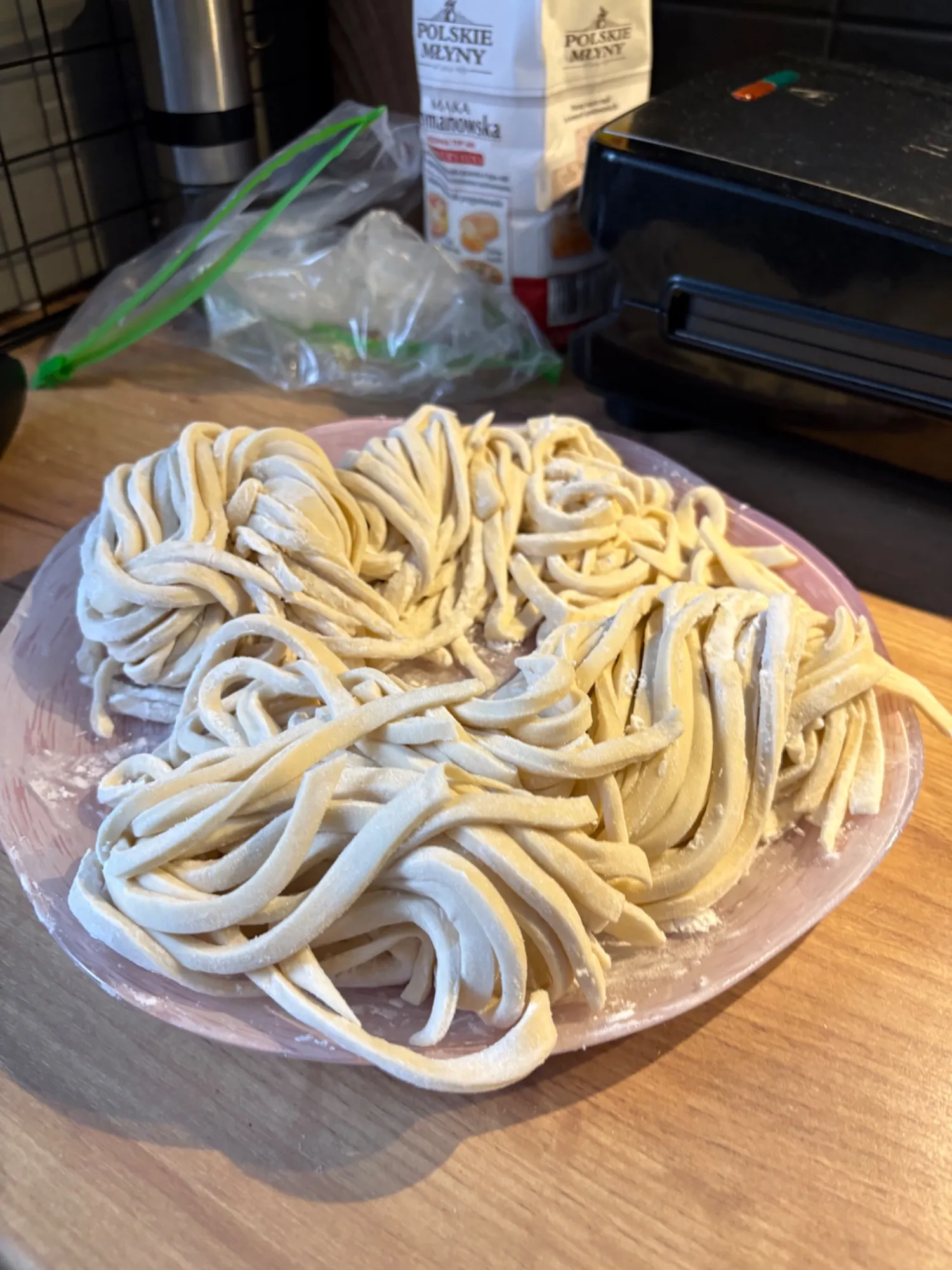 Ręcznie robiony udon z mąki pszennej z Polski - step 4