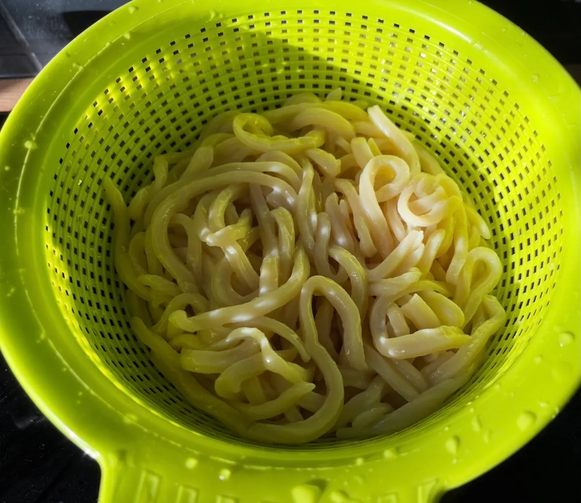 Ręcznie robiony udon z mąki pszennej z Polski - step 6