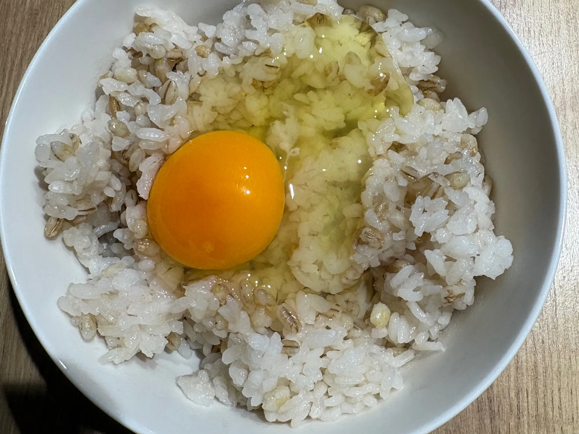 TKG (Tamago Kake Gohan) z dodatkiem jęczmienia dla odrobiny zdrowia - step 3