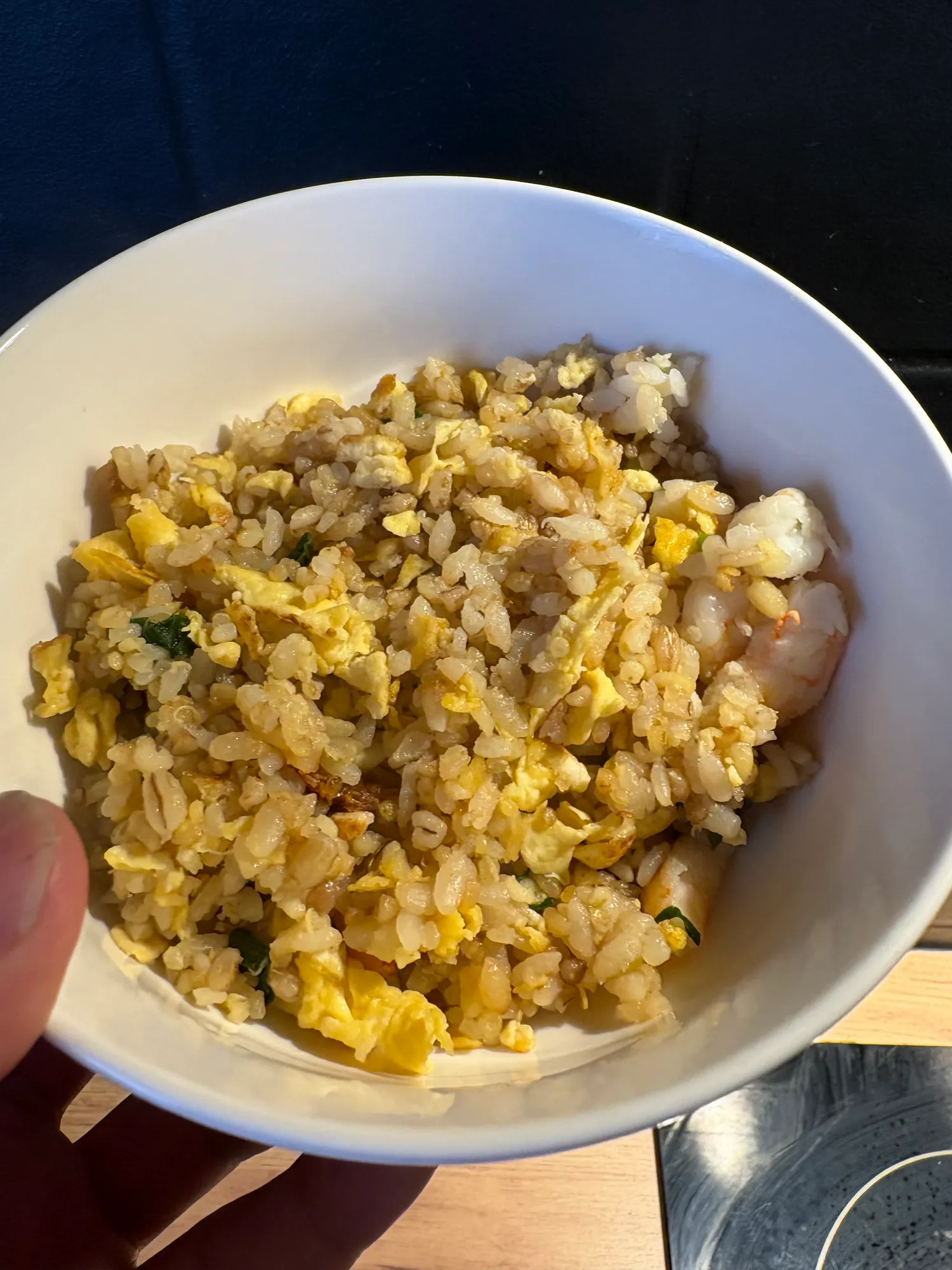 Szybki smażony ryż z resztek ryżu